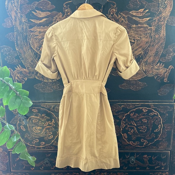 Diane Von Furstenberg $525 for NEIMAN Marcus size 4 or small Khaki DRESS - Picture 3 of 10